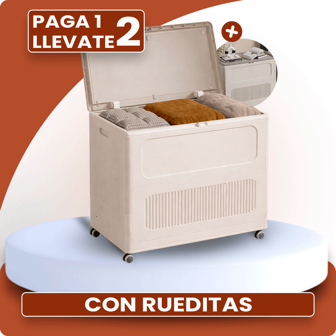 Promo 2x1: Armario Organizador Portátil de Gran Capacidad con Rueditas