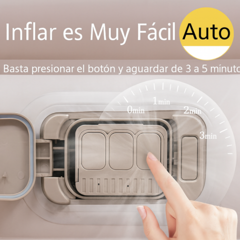 [Llevá 2 Pagá 1] Colchón Inflable King Portátil con Revestimiento Triple Antidesgarro +REGALO: Bomba de Aire Eléctrica